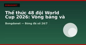 Thể thức 48 đội World Cup 2026: Vòng bảng và đường vào chung kết